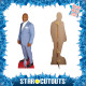 Figurine en carton taille réelle - Mike Tyson - Boxeur en costume bleu clair - Hauteur 184 cm
