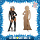 Figurine en carton taille réelle - Becky Lynch tout de noir vêtue - Catcheuse WWE - Hauteur 175 cm