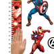 Stickers Muraux Marvel Avengers Tableau de Croissance