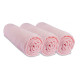 Lot de 3 Draps housse Jersey 100% Coton - 70x140 cm - Rose