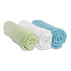 Lot de 3 Draps housse Jersey 100% Coton - 70x160 cm