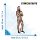 Figurine en carton taille réelle - Seth Rollins en costume doré - Catch WWE - Hauteur 186 cm