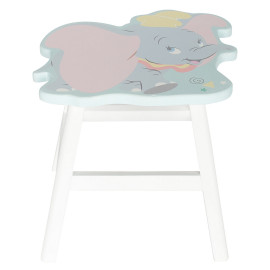 Tabouret en bois bleu et blanc – Dumbo