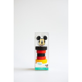 Hochet avec anneaux en bois – Mickey