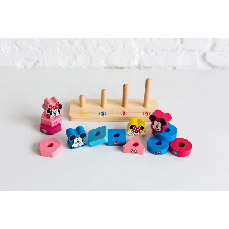 Jouet à empiler en bois Mickey et Minnie – J'apprend à compter - Autre jeux  éducatifs et électroniques - Achat & prix