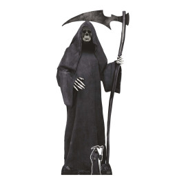 Figurine en carton taille réelle - Halloween - La Faucheuse - Hauteur 194 cm