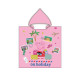 Poncho avec capuche - Peppa Pig - "On Holiday" - Rose