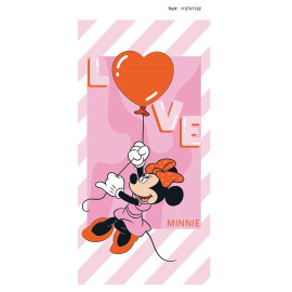 Serviette de plage - Disney Minnie - "Love" - 70x140 cm