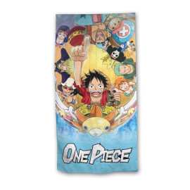 Serviette de plage - One Piece avec tous les personnages - 70x140 cm