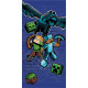 Serviette de plage - Minecraft - Bleue - 70x140 cm