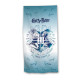 Serviette de plage - Harry Potter - Blason -Hogwarts- - Bleue et Blanche - 70x140 cm