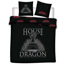 Parure de lit double réversible House of the Dragon - 220 cm x 240 cm