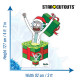 Figurine en carton - Noël - Rick et Morty - Surprise Rick - Hauteur 127 cm