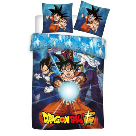 Parure de lit réversible Dragon Ball Z - Son Goku - "Kaméhaméha" - 140 cm x 200 cm
