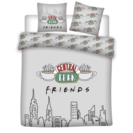 Parure de lit double réversible Friends - Central Perk - 220 cm x 240 cm