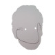 Masque en carton 2D Laurent RUQUIER - Animateur - Taille A4