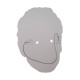 Masque en carton 2D Laurent GARNIER - Dj - Taille A4