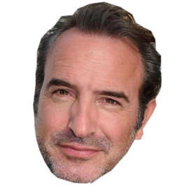 Masque en carton 2D Jean DUJARDIN - Acteur - Taille A4