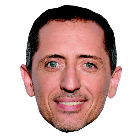 Masque en carton 2D Gad ELMALEH - Humoriste- Taille A4