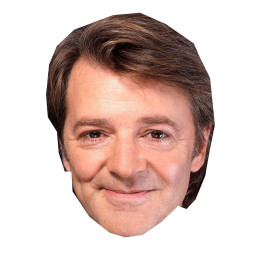 Masque en carton 2D François BAROIN - Politique - Taille A4