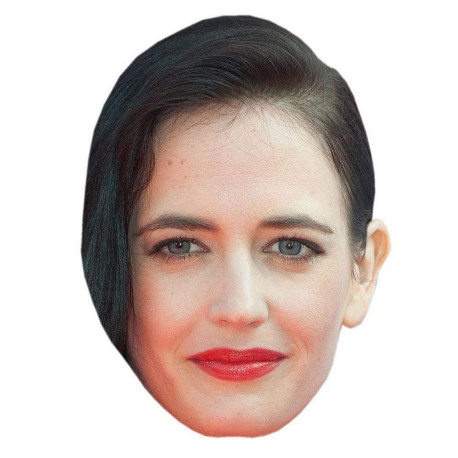 Masque en carton 2D Eva GREEN - Actrice - Taille A4