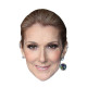 Masque en carton 2D Celine Dion - Chanteuse - Taille A4