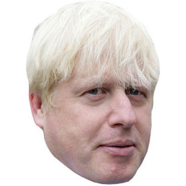 Masque en carton 2D Boris Johnson - Politique - Taille A4
