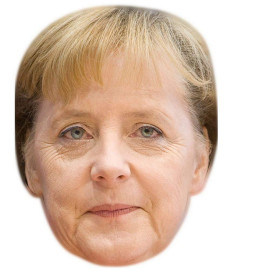Masque en carton 2D Angela Merkel - Politique - Taille A4