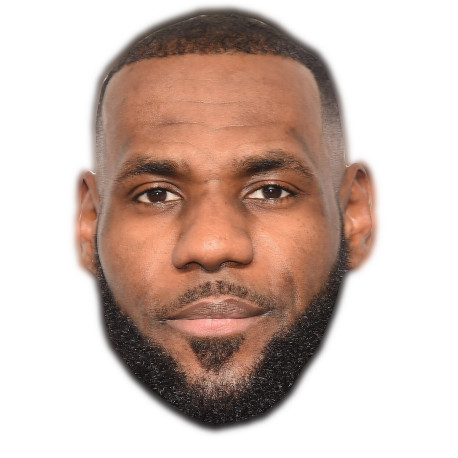 Masque en carton 2D Lebron JAMES - Basket - Taille A4