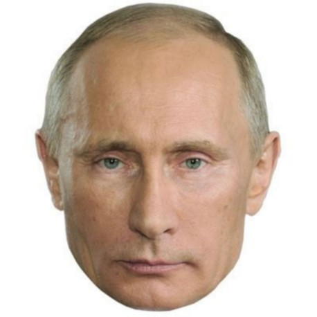 Masque en carton 2D Vladimir Putin - Politique - Taille A4