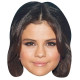 Masque en carton 2D Selena Gomez - Chanteur - Taille A4