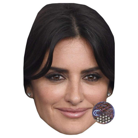 Masque en carton 2D Penelope Cruz - Actrice - Taille A4