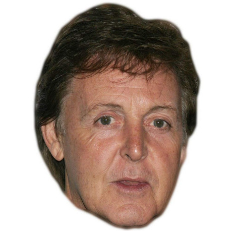 Masque en carton 2D Paul McCartney - Chanteur - Taille A4