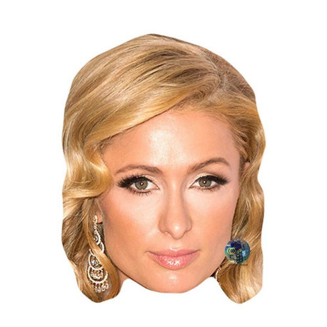 Masque en carton 2D Paris Hilton - Célébrité - Taille A4