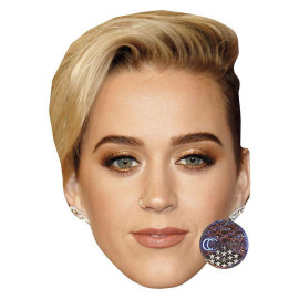 Masque en carton 2D Katy Perry - Chanteuse - Taille A4