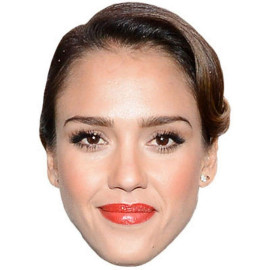 Masque en carton 2D Jessica Alba - Actrice - Taille A4