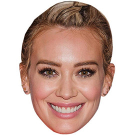 Masque en carton 2D Hilary Duff - Actrice - Taille A4
