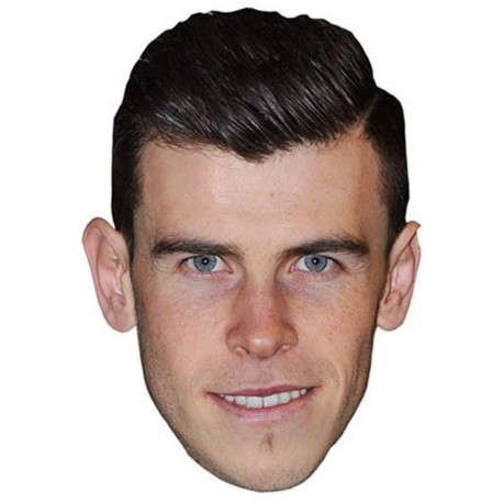 Masque en carton 2D Gareth Bale - Footballeur - Taille A4