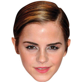 Masque en carton 2D Emma Watson - Actrice - Taille A4