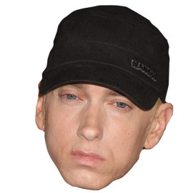 Masque en carton 2D Eminem - Chanteur - Taille A4