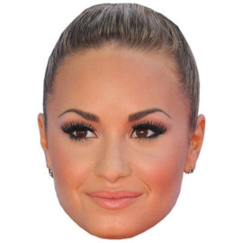 Masque en carton 2D Demi Lovato - Actrice - Taille A4