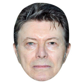 Masque en carton 2D David Bowie - Chanteur - Taille A4