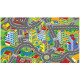 Tapis de jeux circuit - Ville - Smart City - 95 cm x 133 cm