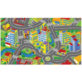 Tapis de jeux circuit - Ville - Smart City - 95 cm x 133 cm