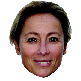 Masque en carton 2D Anne-Sophie LAPIX - Journaliste - Taille A4