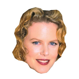 Masque en carton 2D Nicole Kidman - Actrice - Taille A4