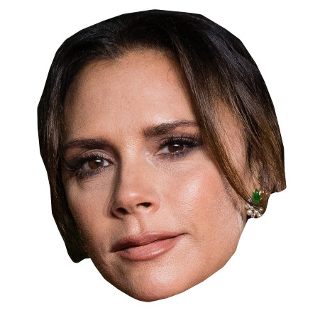 Masque en carton 2D Victoria Beckham - Chanteur - Taille A4