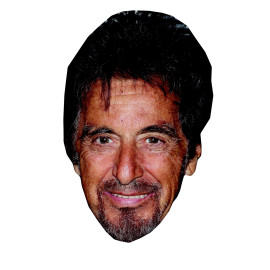 Masque en carton 2D Al Pacino - Acteur - Taille A4
