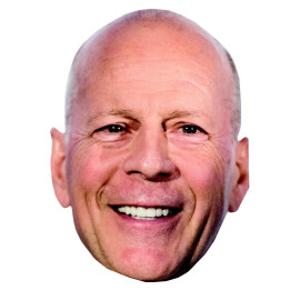 Masque en carton 2D Bruce Willis - Acteur - Taille A4