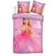 Parure de lit réversible Barbie Licorne - 140 cm x 200 cm